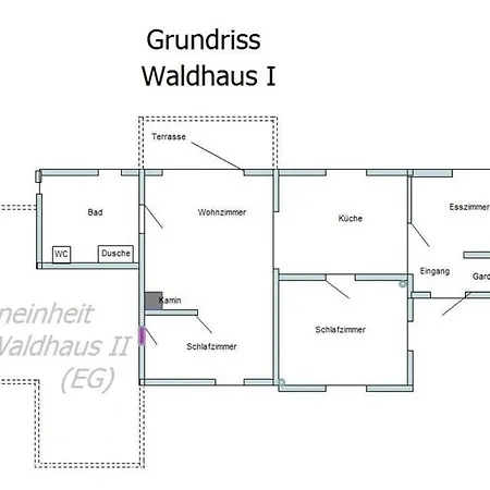 Waldhaus I Haushälfte Apartment *